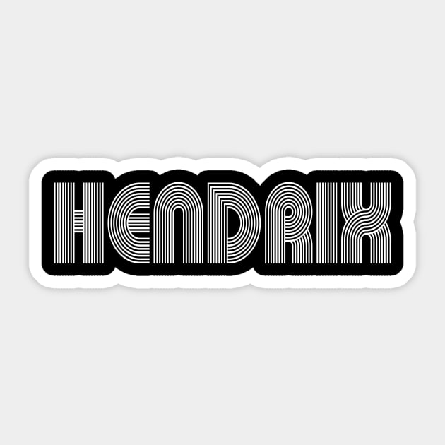 HENDRIX Family Name Family Reunion Ideas Sticker by Salimkaxdew